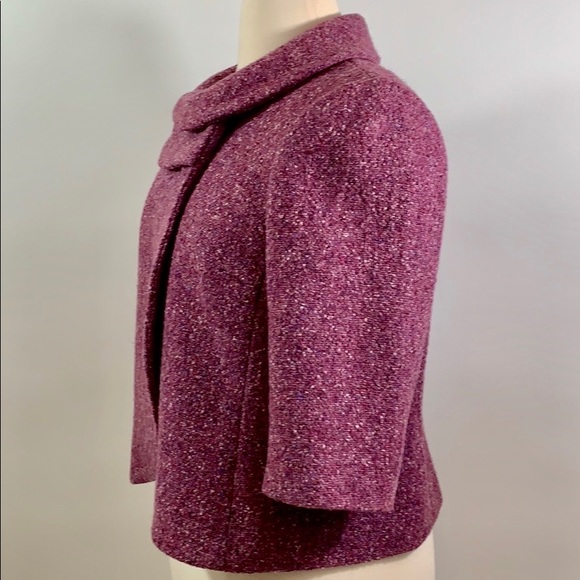 Women's Purple Wool Blend Jacket sz 18 - Picture 5 of 8